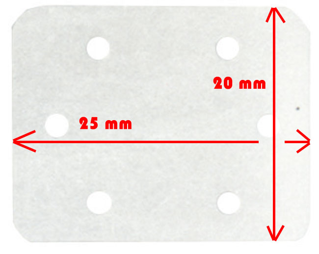 Charnière en tissu indéchirable.<br>10 pièces