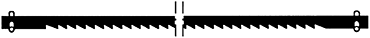 Lames de scie pour DSH. Denture fine. 12 lames