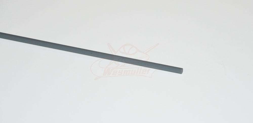 Gaine en plastique grise. ø 3.8mm x 5.0 mm, longueur 1 m