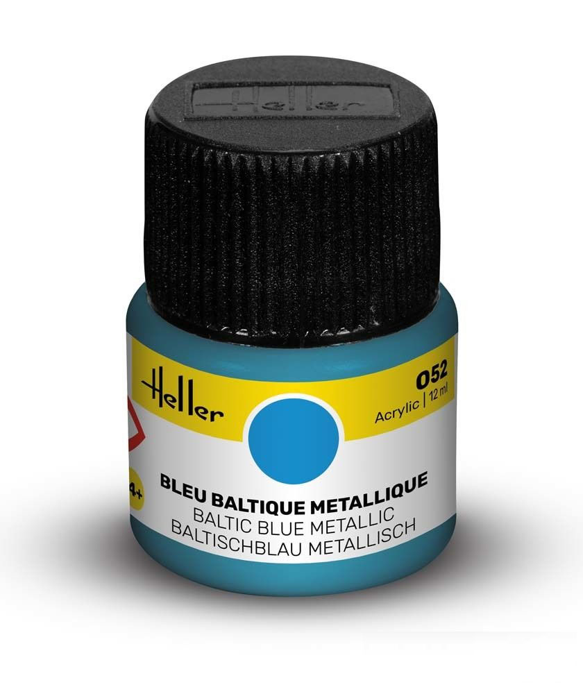 Peinture Heller acrylique 12ml. Bleu baltique metallique 052