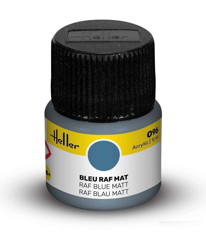 Peinture Heller acrylique 12ml. Bleu RAF mat 096