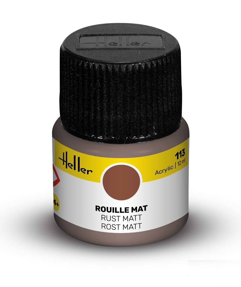 Peinture Heller acrylique 12ml. Rouille mat 113