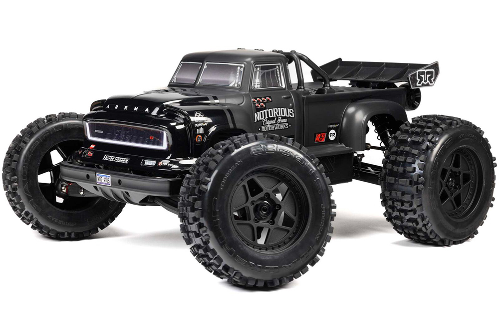 NOTORIOUS 6S V6 4X4 BLX, noir 1/8