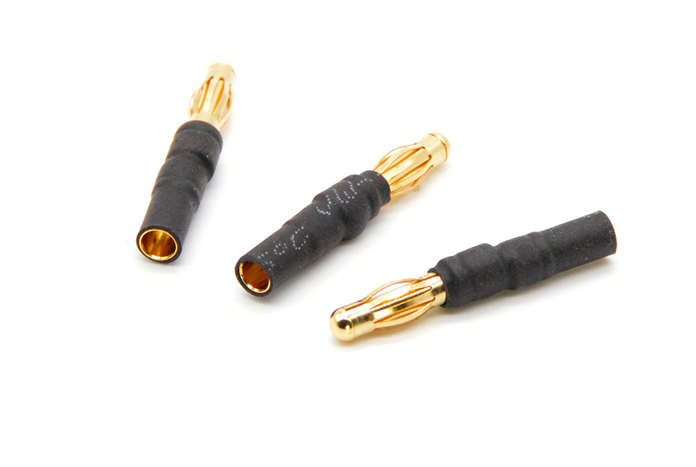 Adaptateur femelle ø 3,5 mm vers male ø 4,0 mm. 3 pièces